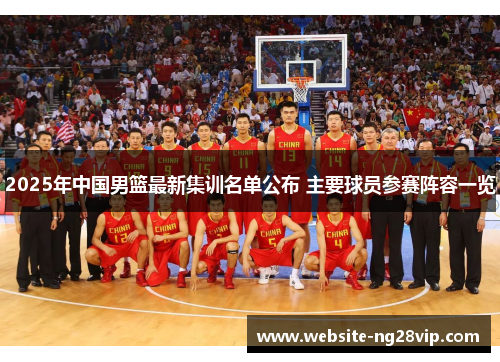 2025年中国男篮最新集训名单公布 主要球员参赛阵容一览