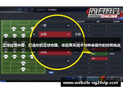 足球经理中国：打造你的足球帝国，体验真实战术与转会操作的终极挑战